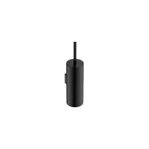 Matt Black Toilet Brush + Holder Wall Mounted