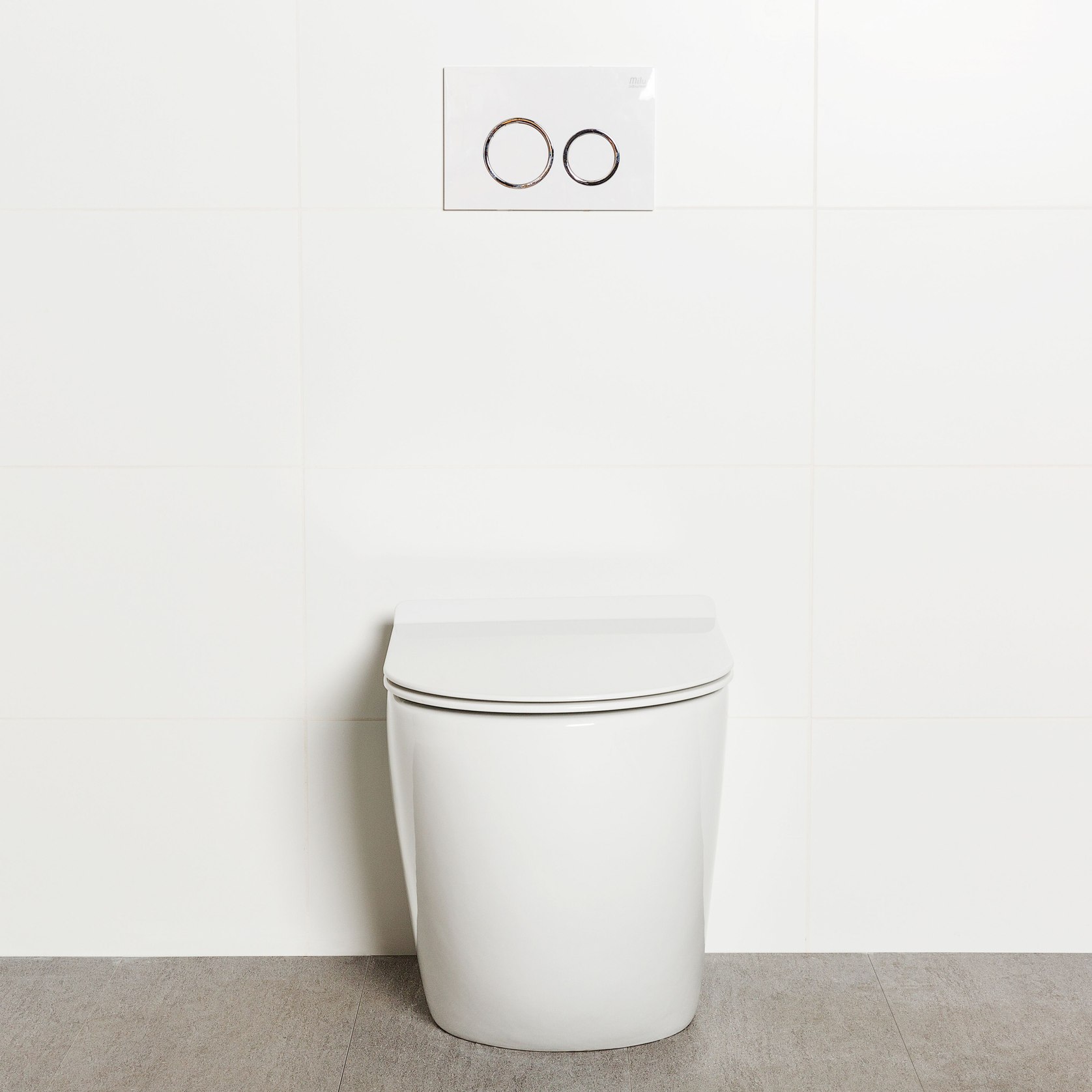 Milu Odourless Floor Mount Toilet Pan & Cistern Crest ArchiPro NZ