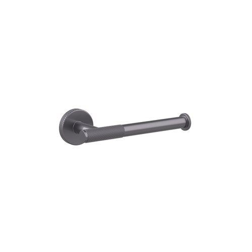 Gunmetal Motivo Knurled Toilet Roll Holder