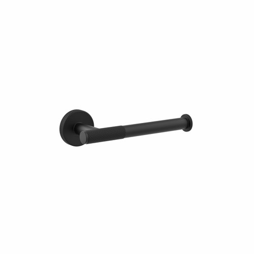 Black Motivo Knurled Toilet Roll Holder