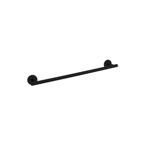 Black Evoke Towel Rail - 450mm