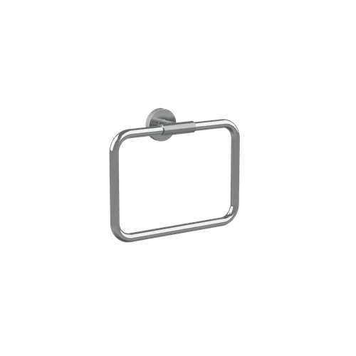 Chrome Motivo Knurled Towel Ring