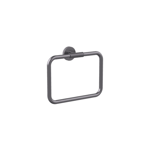 Gunmetal Motivo Knurled Towel Ring