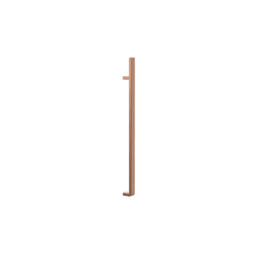 Brushed Copper Titan Square Vertical Heated Towel Rail