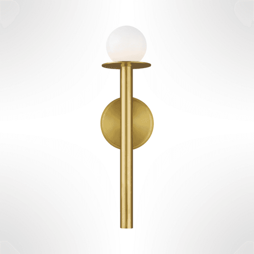 Burnished Brass KW Nodes 1L Wall Sconce