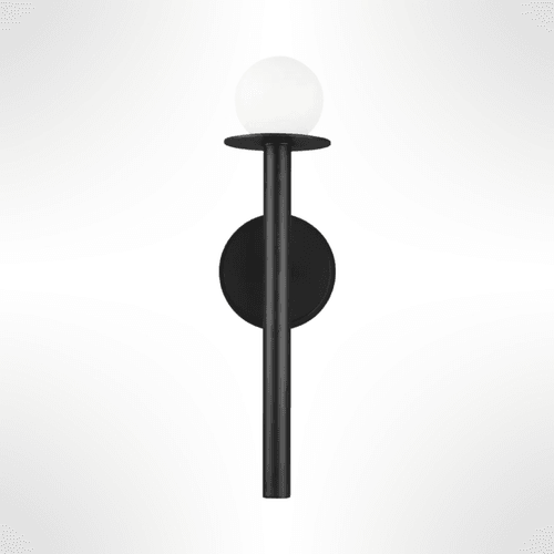 Midnight Black KW Nodes 1L Wall Sconce