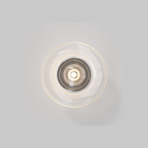 Matte Black Sol Round Wall Light