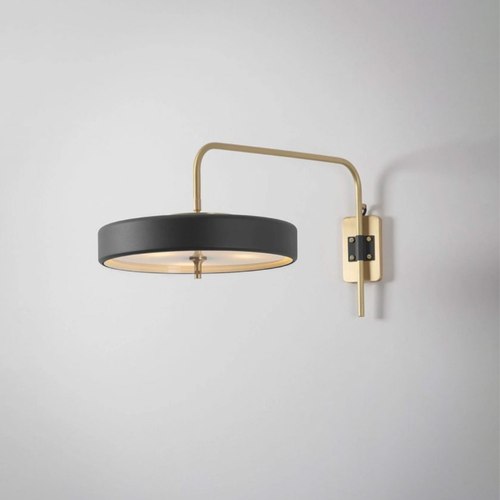 Black Revolve Wall Light