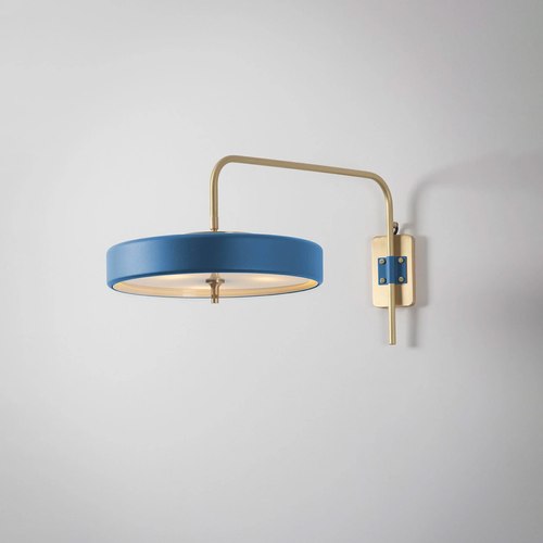 Blue Revolve Wall Light