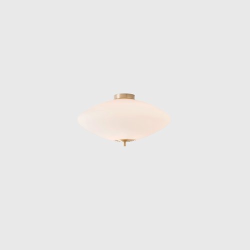 Satin Brass Nova Wide Ceiling Light