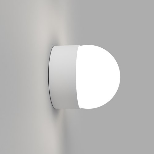White Orb Sur Wall Light