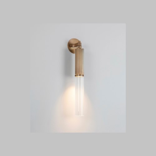 Antique Brass Flume Wall Light