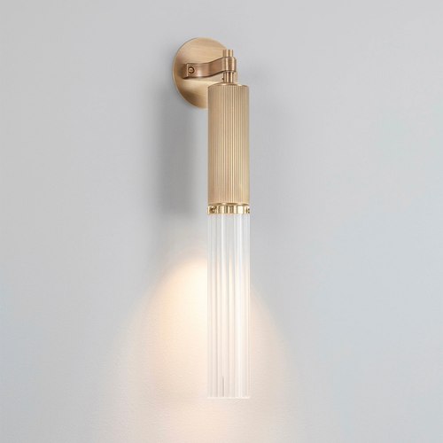 Satin Brass Flume Wall Light