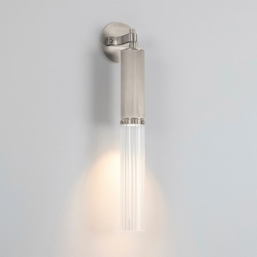 Satin Nickel Flume Wall Light