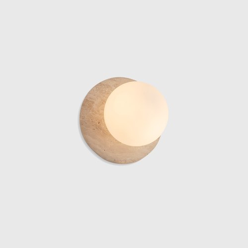 Travertine Orbit Wall Light