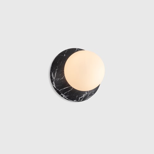 Black Marble Orbit Wall Light