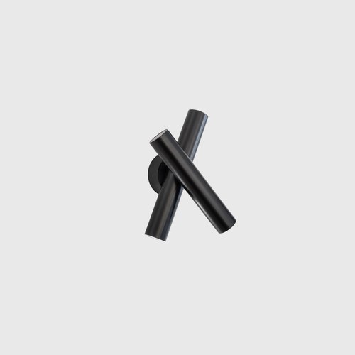 Black Tubes Wall Light