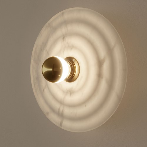 Brass Wave Wall Light