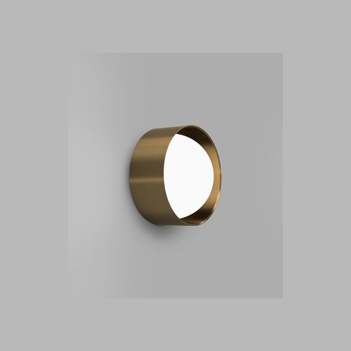 Old Brass Dome Sur Wall Light