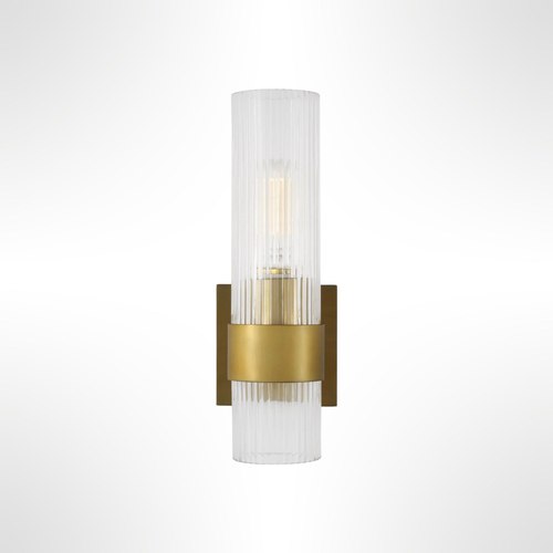 Burnished Brass CM Geneva 1L Wall Sconce