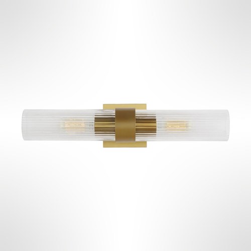 Burnished Brass CM Geneva 2L Wall Sconce