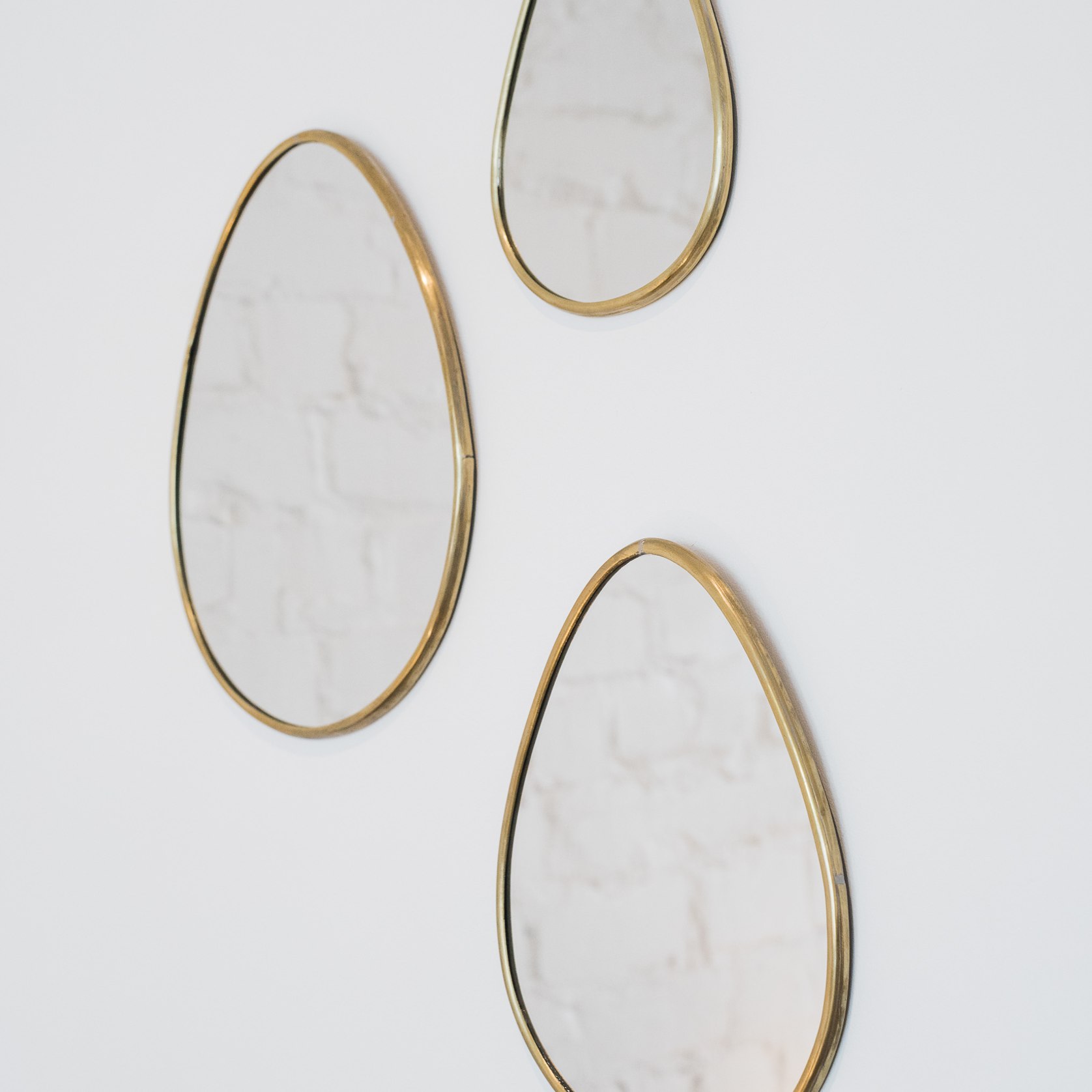 Tear Drop Brass Mirror ArchiPro NZ