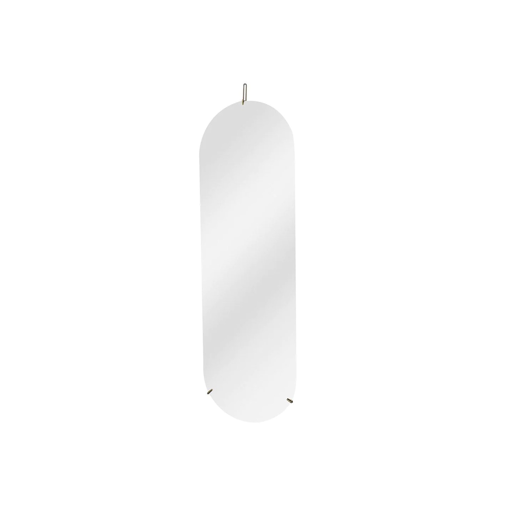 Frameless Dress Mirror With Gold Hooks | ArchiPro NZ