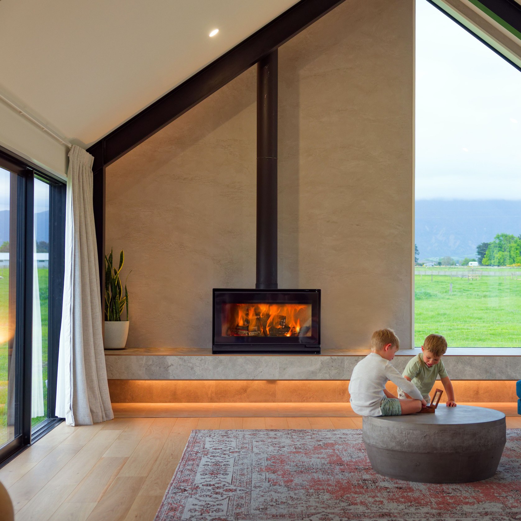 Escea TFS1000 Freestanding Wood Fireplace | ArchiPro NZ