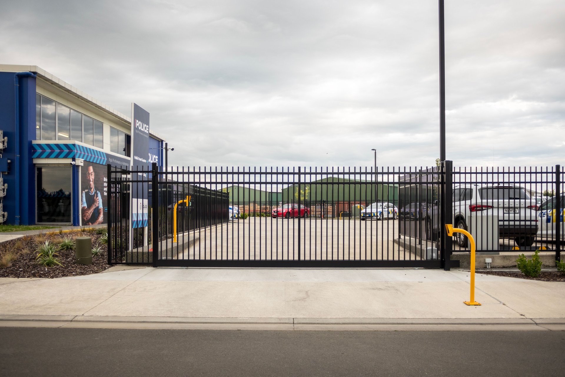 Rangiora Police Station Fencing and Automated Gate by Warner Fences ...