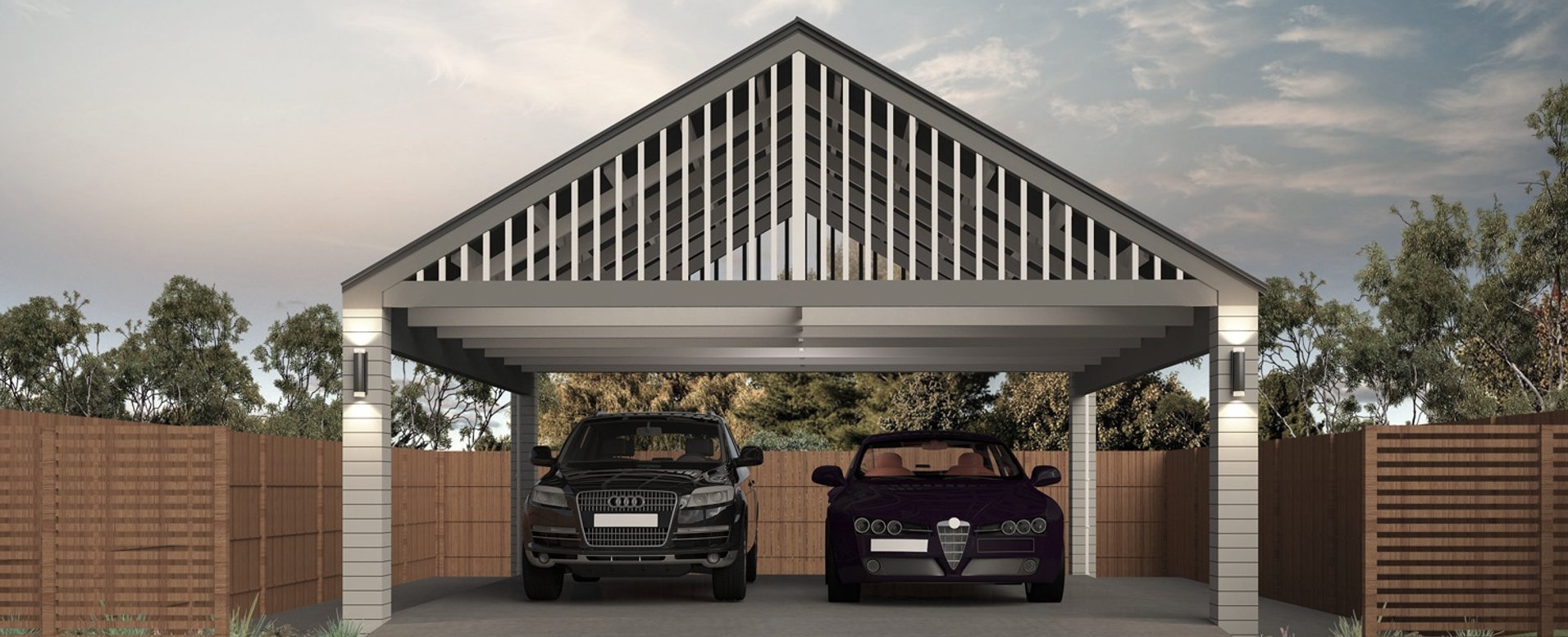 Double Carports by Hybrid Build ArchiPro NZ