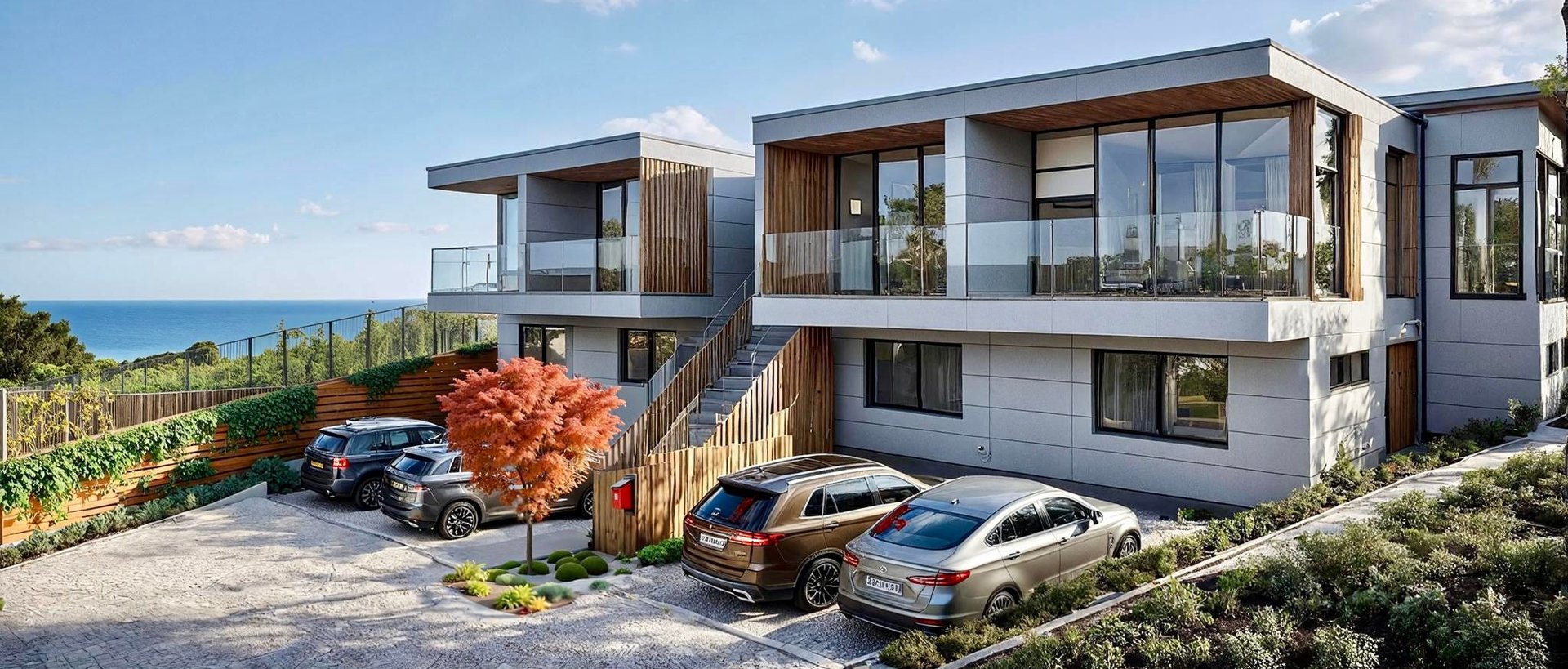 View of Townhouses 04 - Cook Strait Views by Houston Architects | ArchiPro NZ