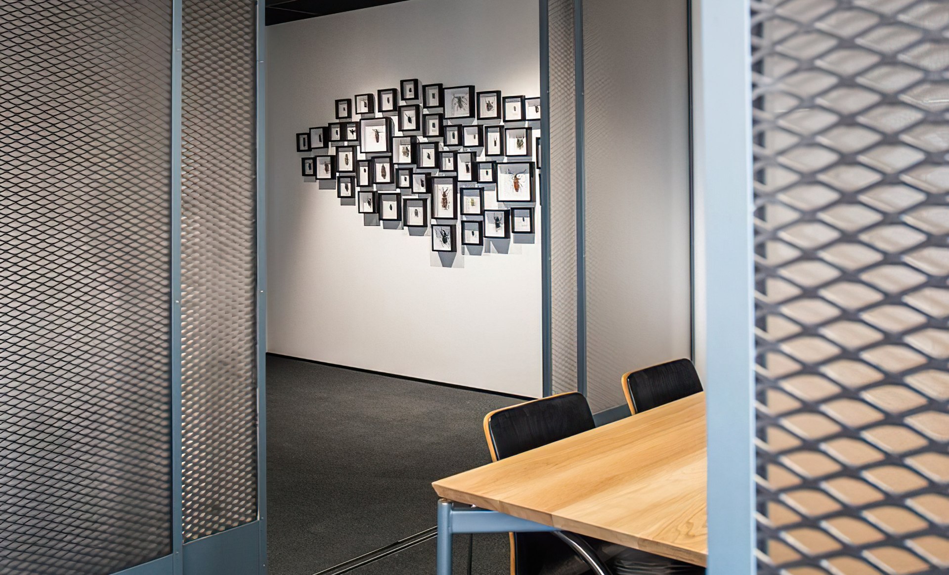 Mezz Box - Steel Fabricated Sliding Doors and Table Framework