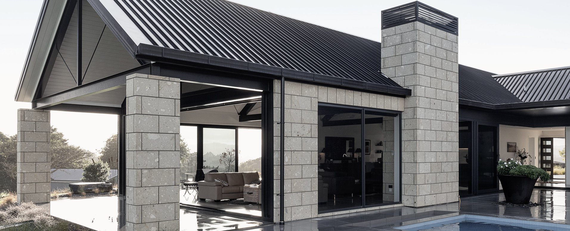 Mark Price Builders House by Hinuera Natural Stone ArchiPro NZ